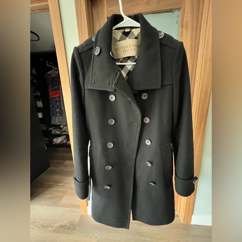 Burberry Brit Black Trench Coat - US 6